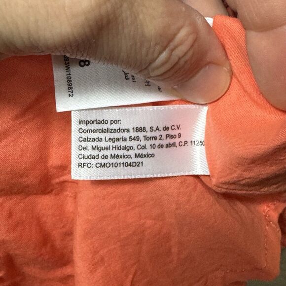 NEW Peek Coral Sleeveless Drop Waist Dress Girl's Size 8 Lined Ruffle Eyelet - Picture 15 of 15